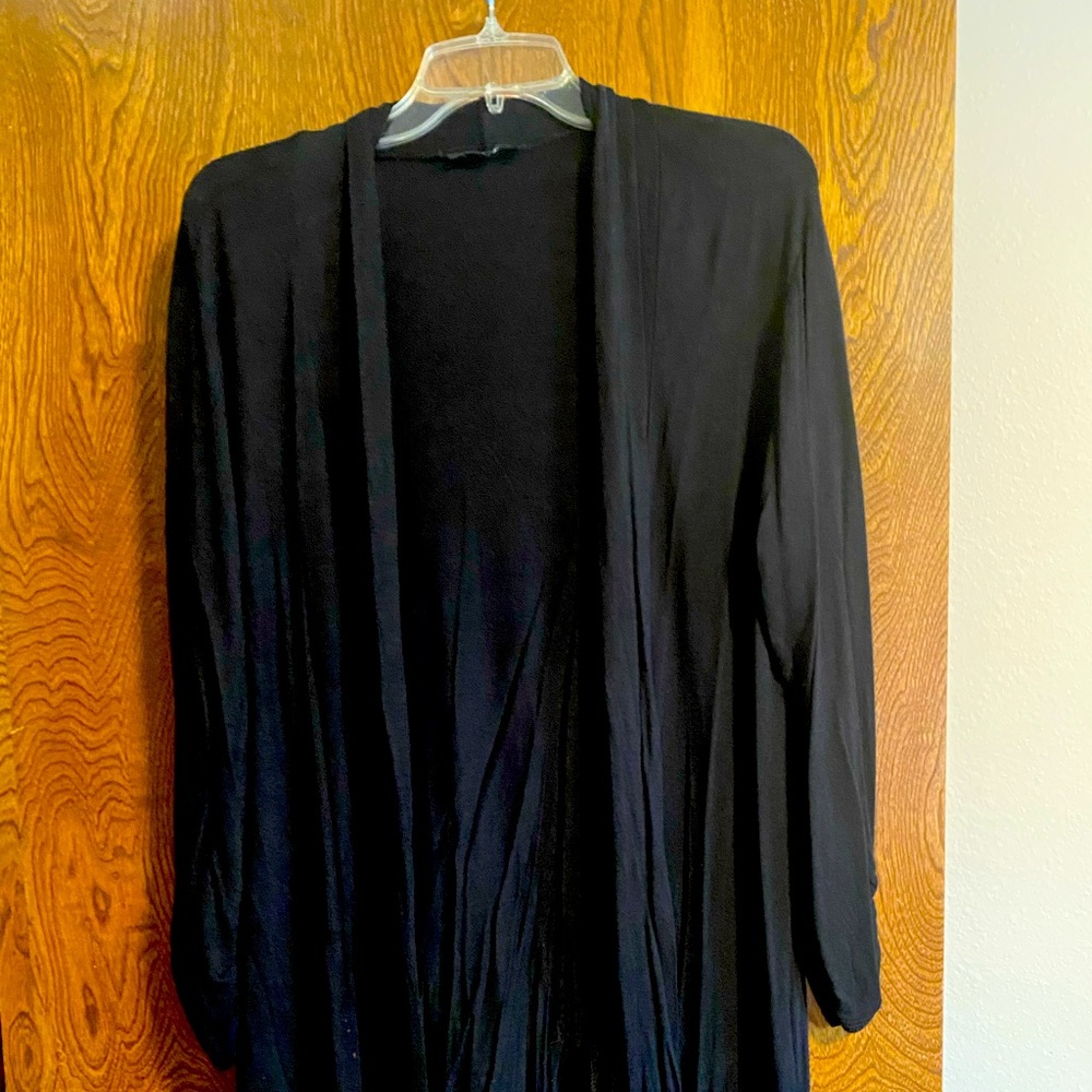 Size XL black cardigan